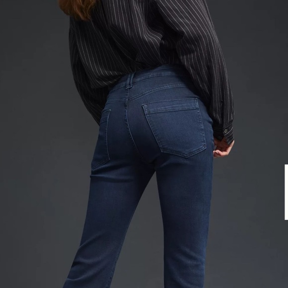 Anthropologie Pilcro Dark Wash Mid Rise Slim Bootcut Jeans Size 23 New Boho - Picture 4 of 16